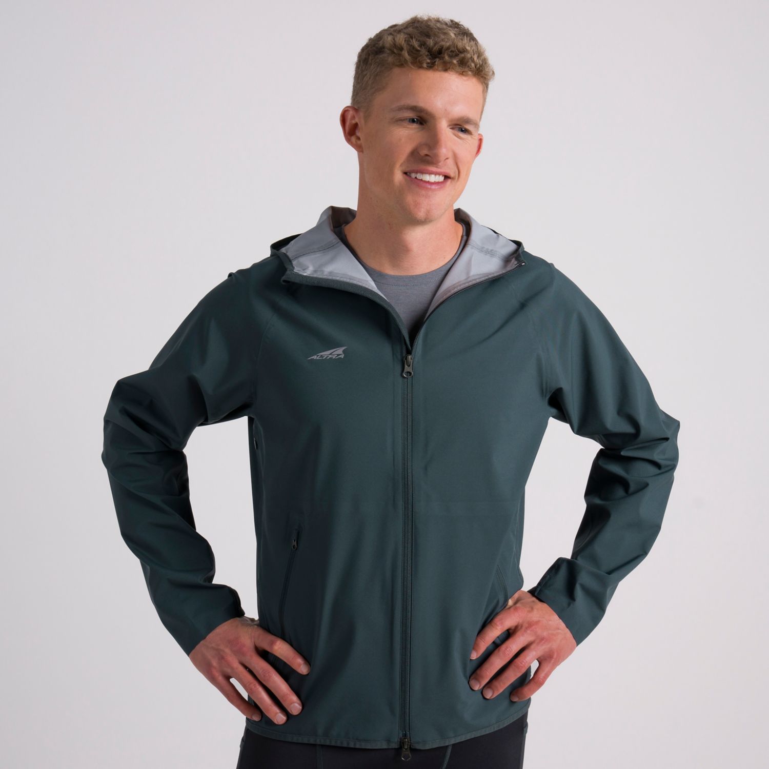 Altra Waterproof Men's Running Jackets Dark Green | South Africa-61534909